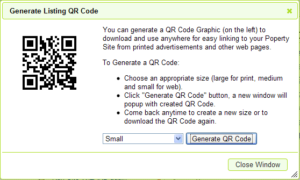 Real Estate property QR Code